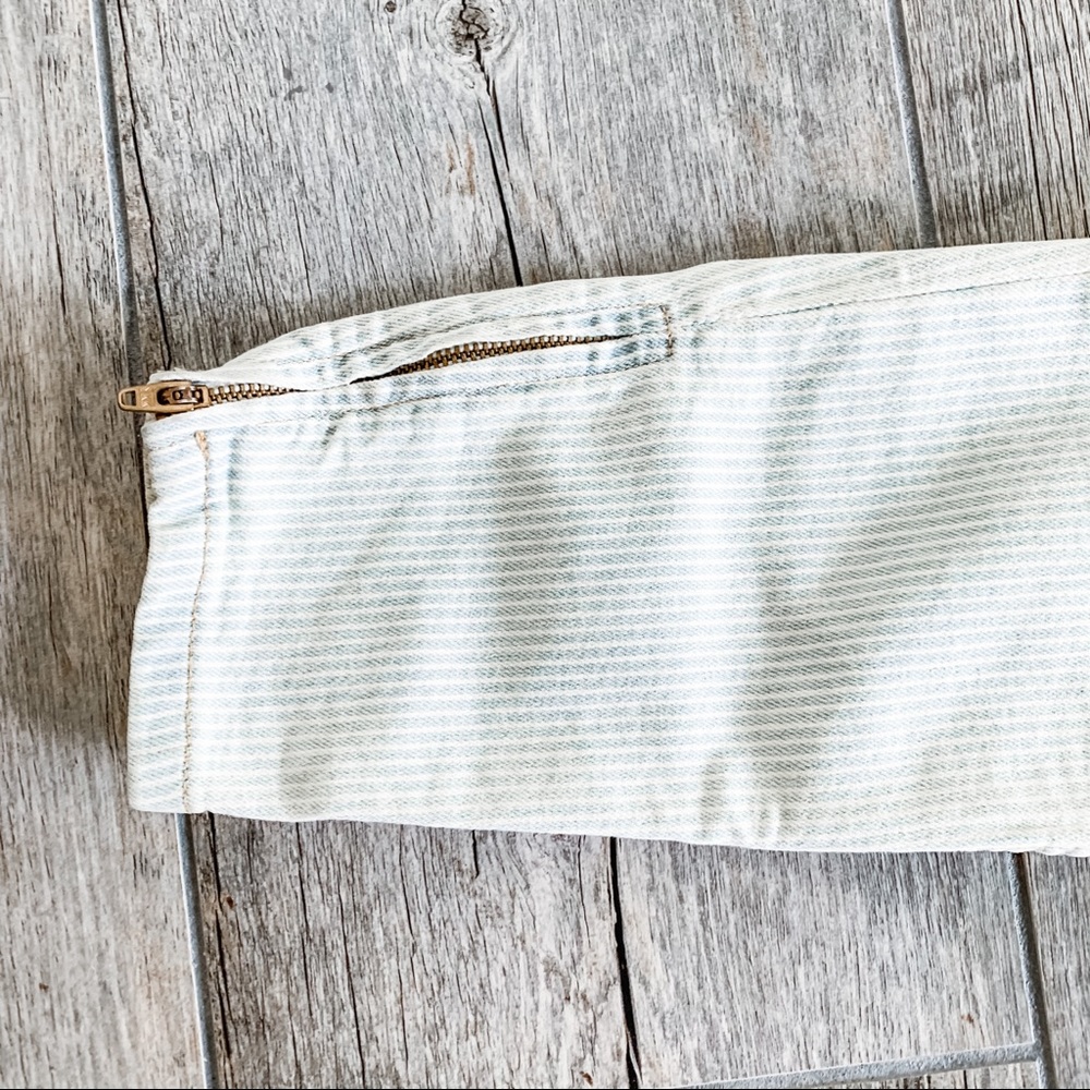 NBW American Apparel Striped Denim Jeans - Picture 4 of 11